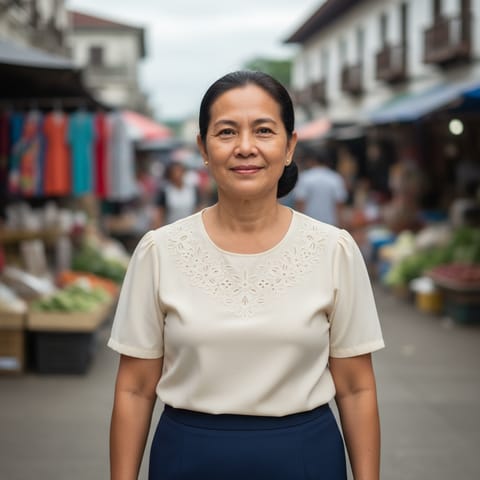AI-generated illustration representing the Chavacano people