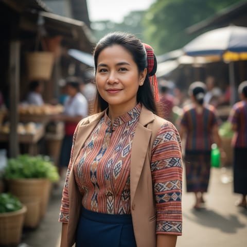AI-generated illustration representing the Ga'dang people