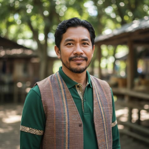 AI-generated illustration representing the Higaonon Manobo people