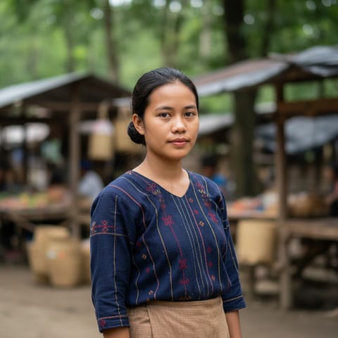 AI-generated illustration representing the Ilongot people