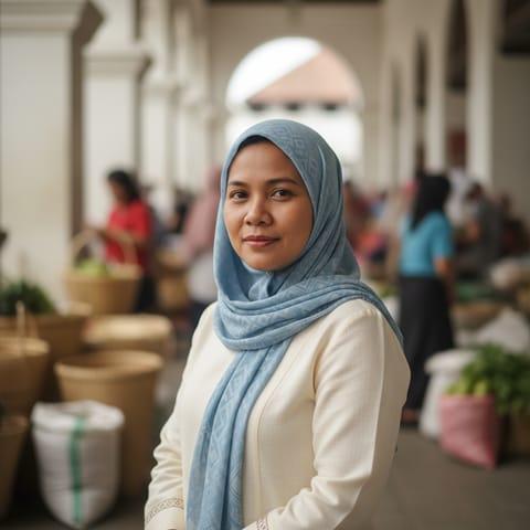 AI-generated illustration representing the Jama Mapun people