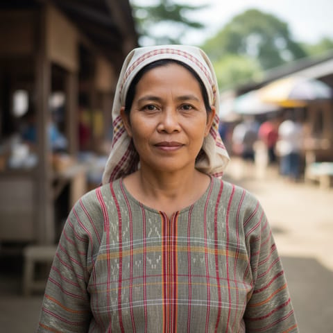 AI-generated illustration representing the Obo Manobo people