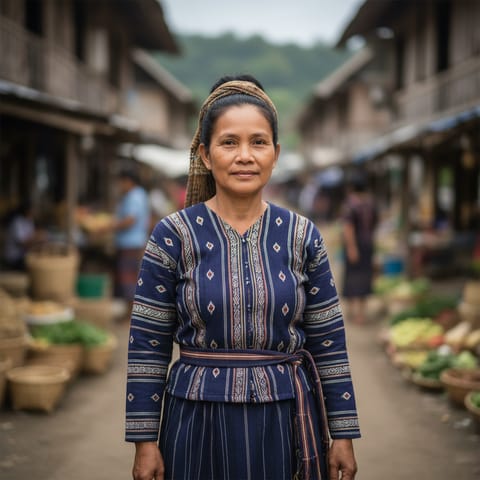 AI-generated illustration representing the T'Boli people