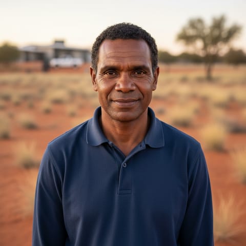 AI-generated illustration representing the Eastern Arrernte people