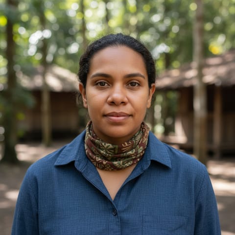 AI-generated illustration representing the Guguyalanji people