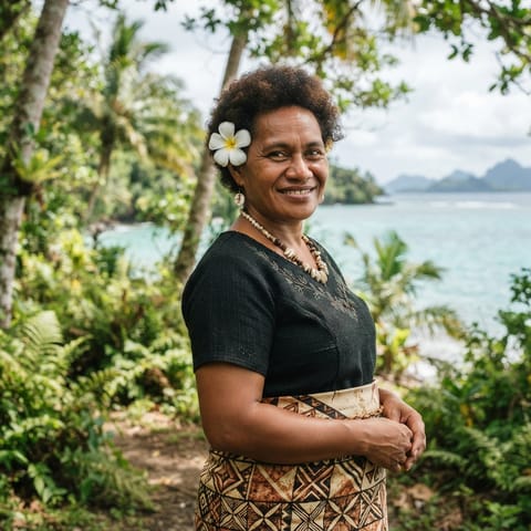 AI-generated illustration representing the Fijians people
