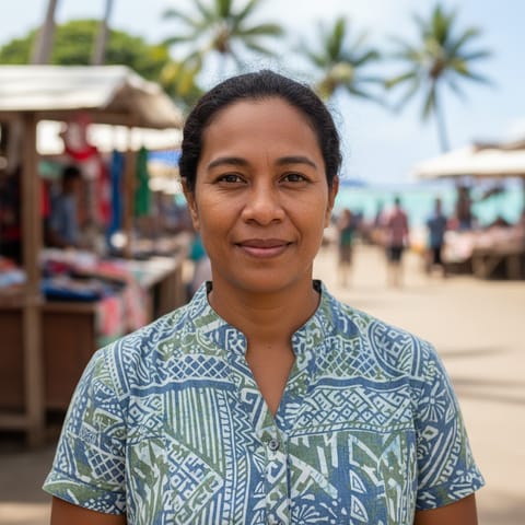 AI-generated illustration representing the Kadavu people