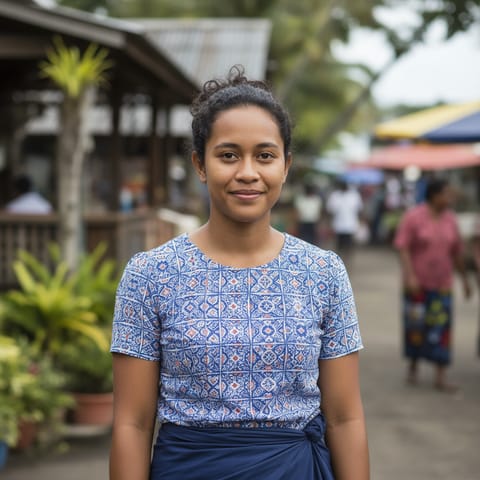 Ilustração gerada por IA representando o povo Nadroga