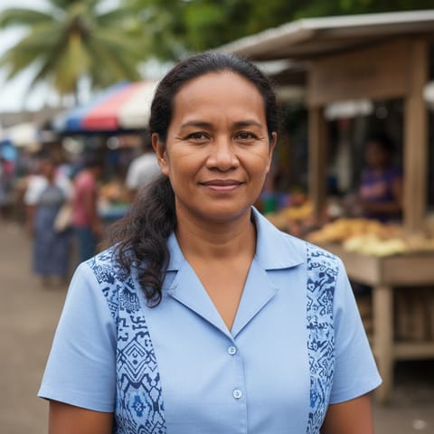 AI-generated illustration representing the Pukapukan people