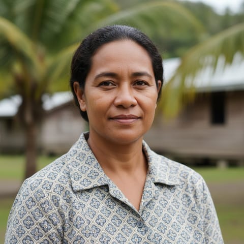 AI-generated illustration representing the Rapa people