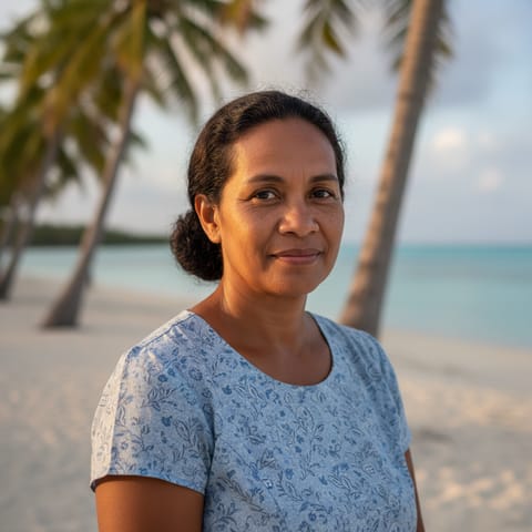 AI-generated illustration representing the Tuamotuan people