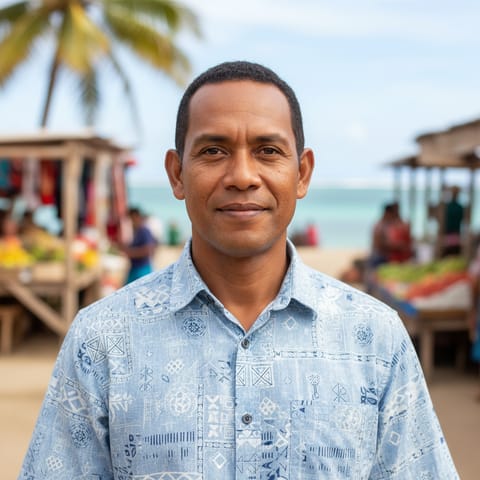 AI-generated illustration representing the Kiribertese people