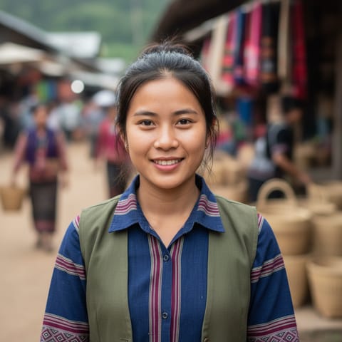 AI-generated illustration representing the Halang Doan people
