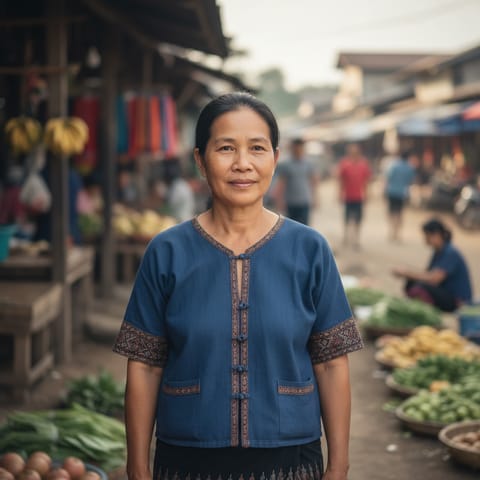 AI-generated illustration representing the Katu people