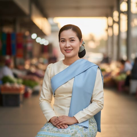 AI-generated illustration representing the Lao people