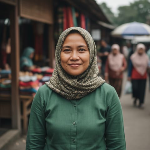 AI-generated illustration representing the Bakong Kenyah people