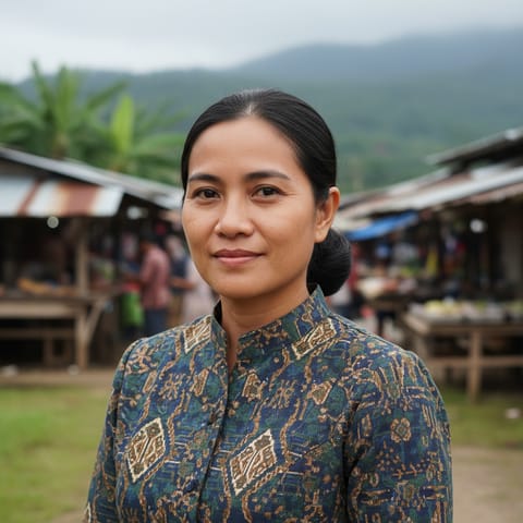 AI-generated illustration representing the Kwijau Dusun people