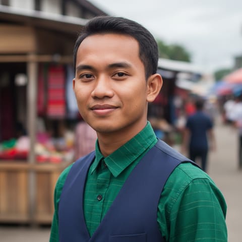 AI-generated illustration representing the Rungus Dusun people