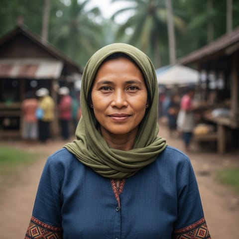 AI-generated illustration representing the Kensiu people