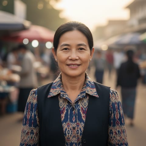 AI-generated illustration representing the Gheko Karen people