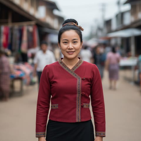 AI-generated illustration representing the Kayah people