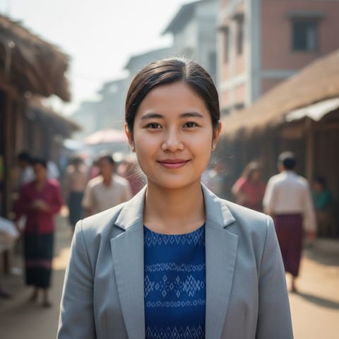 AI-generated illustration representing the Khumi Chin people