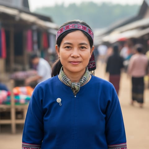 AI-generated illustration representing the Lahu people