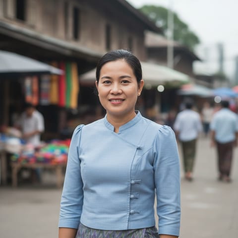AI-generated illustration representing the Lao people
