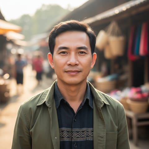 AI-generated illustration representing the Laopang people