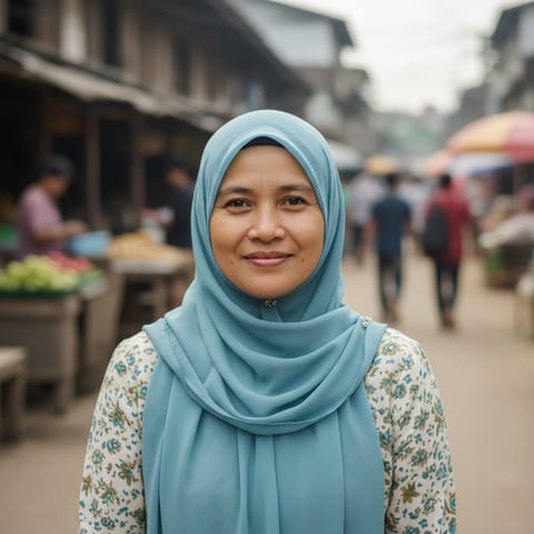 AI-generated illustration representing the Malays people