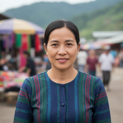 AI-generated illustration representing the Anong people