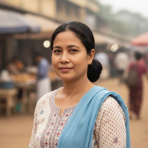 AI-generated illustration representing the Oriya people