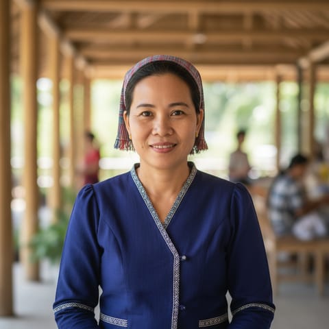 AI-generated illustration representing the Bwe Karen people
