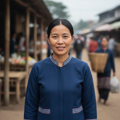 AI-generated illustration representing the Lisu people
