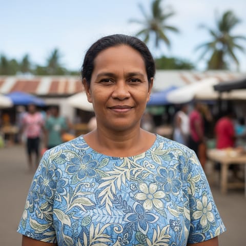 AI-generated illustration representing the Nauruans people