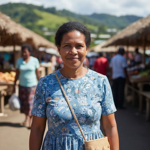 AI-generated illustration representing the Gimi people