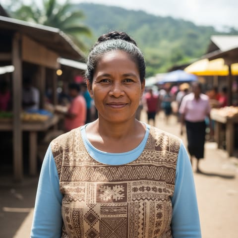 AI-generated illustration representing the Gobasi people