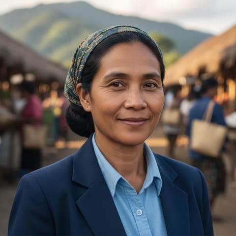 AI-generated illustration representing the Kamano people