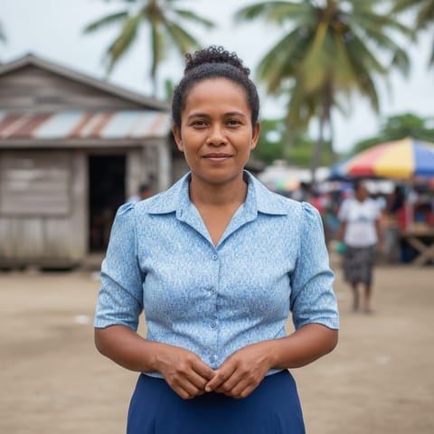 AI-generated illustration representing the Kara people