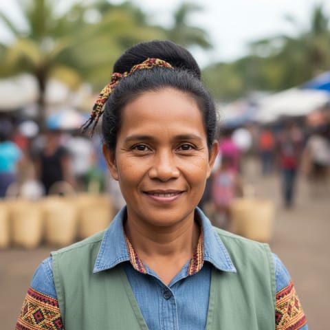 AI-generated illustration representing the Karawa people