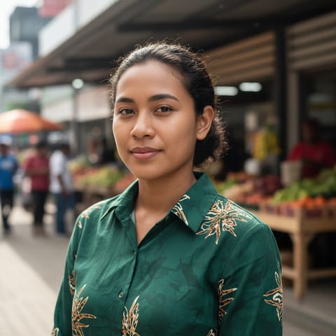 AI-generated illustration representing the Kayan people