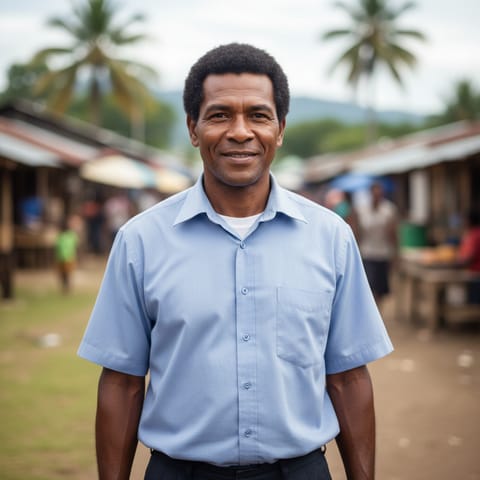 AI-generated illustration representing the Kenele people