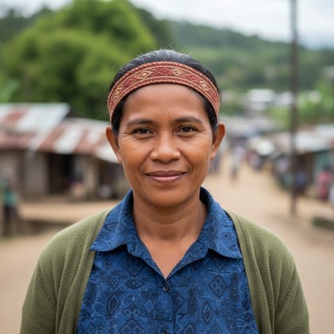 Illustration générée par IA représentant le peuple Mukawa