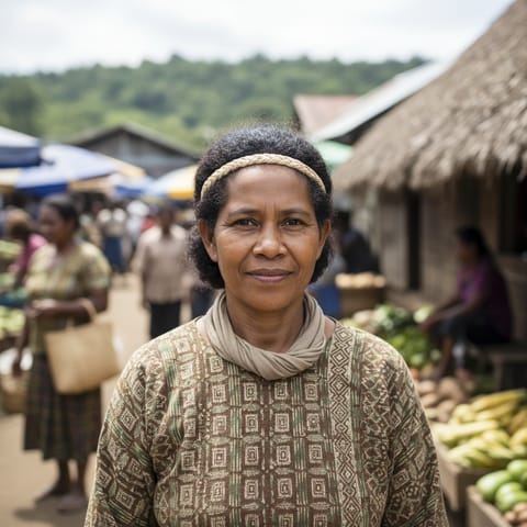 AI-generated illustration representing the Onabasulu people