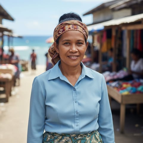 AI-generated illustration representing the Tagula people