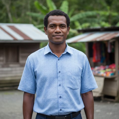 AI-generated illustration representing the Tami people