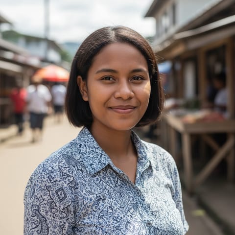 AI-generated illustration representing the West Angal Heneng people