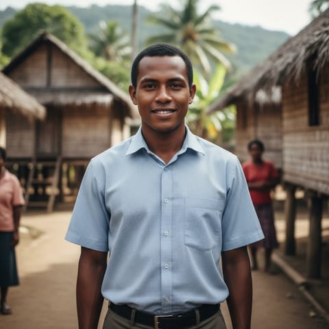 AI-generated illustration representing the Yalu people