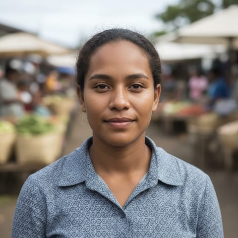 رسم توضيحي مُولَّد بالذكاء الاصطناعي يمثّل شعب Ontong Java Islanders