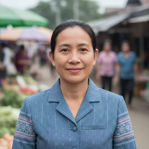AI-generated illustration representing the Hmong Njua people